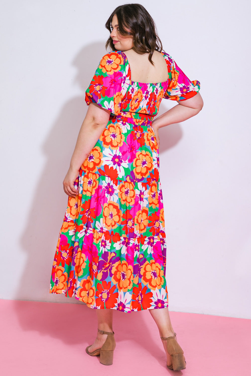 EVERYONE'S DESIRE WOVEN MIDI DRESS Flying Tomato